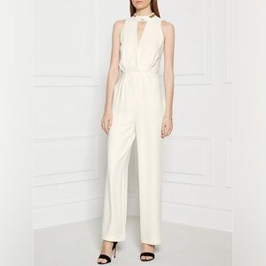 Reiss Kenna Neckline Jumpsuit - White